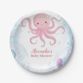 海の中でキュート ペーパープレート (正面)