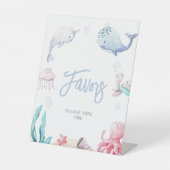 海の中でシャワー航海のを浴びる 台座サイン (正面)