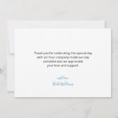 海の中で可愛いベビーシャワー サンキューカード (裏面)