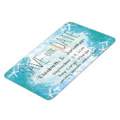 海の中で我々の救日付 マグネット (左側)