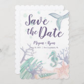 『海の中で日付を救う』 招待状 (正面/裏面)