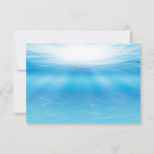 海の中で水中の二つ以下の魚RSVP 出欠カード (裏面)