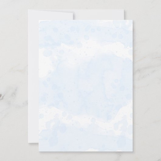 海の中で赤ちゃんシャワー サンキューカード (裏面)