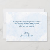 海の中で赤ちゃんシャワー サンキューカード (裏面)