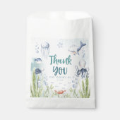 海の中で赤ちゃん海シャワーを浴びる フェイバーバッグ (正面)