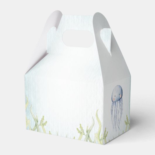 海の中で赤ちゃん海シャワーを浴びる フェイバーボックス (裏面サイド)