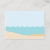 海の中で赤ん坊のシャワーがブックカードを持って来る エンクロージャーカード (裏面)