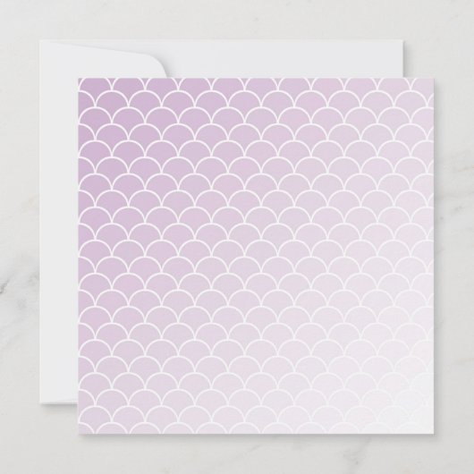 海の中で赤ん坊のシャワーを郵便で浴びる 招待状 (裏面)