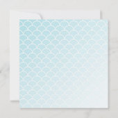 海の中で赤ん坊のシャワーを郵便で浴びる 招待状 (裏面)