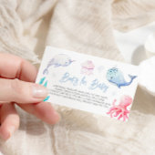 海の中で赤航海のちゃんシャワーの本をベビー エンクロージャーカード