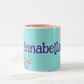 海の中で魅惑された人魚のかわいい ツートーンマグカップ (中央)