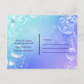 海の中で魔法の泡の日付を保存 案内ポストカード (裏面)