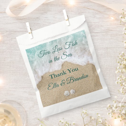 海の中で魚を二匹減らしてくれてありがとう フェイバーバッグ (クリップ留めされた状態)