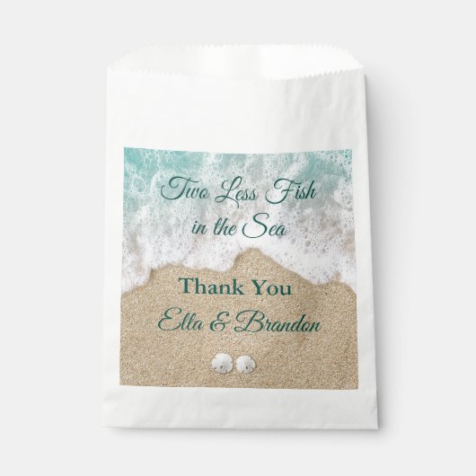海の中で魚を二匹減らしてくれてありがとう フェイバーバッグ (正面)