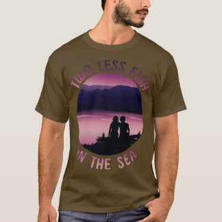 海の中で魚を2匹減らす1 Tシャツ