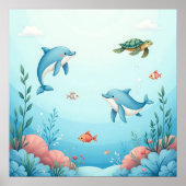 海の中のかわいい子たち ポスター (正面)