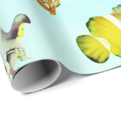 海の中のかわいい生き物たち ラッピングペーパー (ロールコーナー)