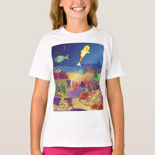 海の中のにんぎょ、ダニー Tシャツ (正面)