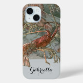 海の中のカニエビ、ヴィンテージ アールヌーヴォー Case-Mate iPhoneケース (裏面)