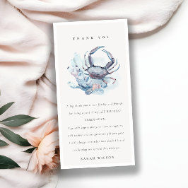 海の中のカニサンゴ海洋のどんな年齢の誕生日 サンキューカード