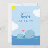 海の中のクジラのベビーシャワー / スプリンカル招待状 招待状 (裏面)