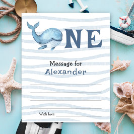 海の中のクジラの誕生日タイムカプセルメッセージ