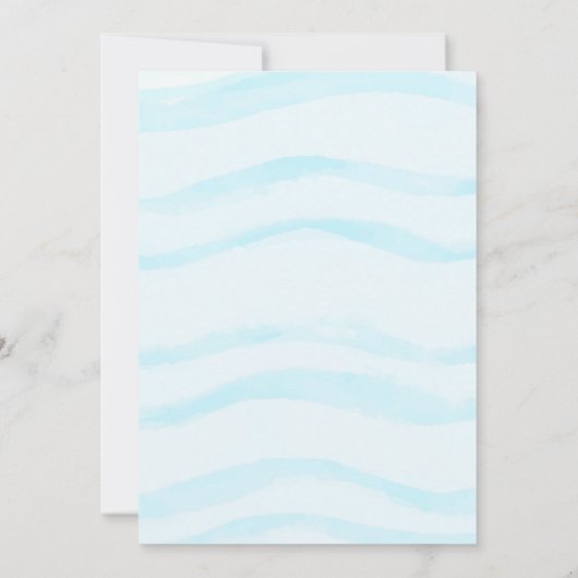 海の中のクジラの誕生日パーティー 招待状 (裏面)