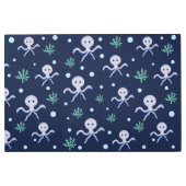 海の中のタコの子供向けパターン メタルプリント (正面)