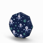 海の中のタコの子供向け模様 フォトブロック (右)