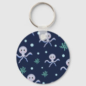 海の中のタコの子供柄 キーホルダー (裏面)