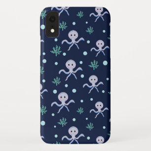 海の中のタコの子供柄 iPhone XRケース