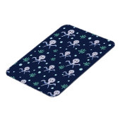 海の中のタコの子供模様 マグネット (左側)