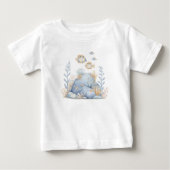海の中のニューボーン・ベイビーシャワー ベビーTシャツ (正面)