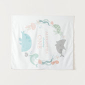 海の中のファーストバースデー タペストリー (正面(横))