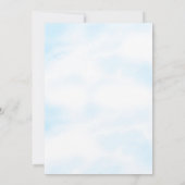 海の中のブルーボーイの1歳の誕生日パーティー 招待状 (裏面)