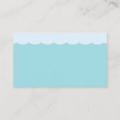 海の中のベイビーシャワーおむつくじチケット エンクロージャーカード (裏面)