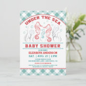 海の中のベイビーシャワーの招待状 招待状 (スタンド正面)