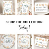 海の中のベイビーシャワー 男女どちらでも 招待状