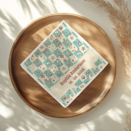 海の中のベビーシャワーパーティー用のナプキン スタンダードカクテルナプキン