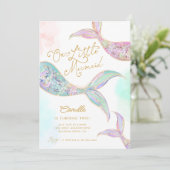 海の中のマーメイドの2歳の誕生日 招待状 (スタンド正面)