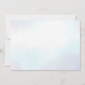 海の中の人魚の女の子 1歳の誕生日写真 招待状 (裏面)