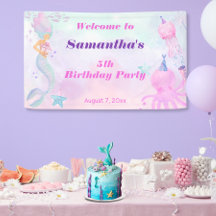 海の中の人魚の子供の誕生日おめでとう