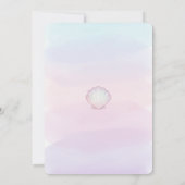 海の中の人魚の招待状 招待状 (裏面)