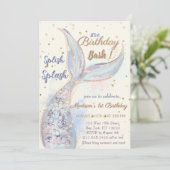 海の中の人魚の誕生日 招待状 (スタンド正面)