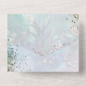 海の中の人魚パーティーの招待状 ALL IN ONE オールインワン招待状 (裏面)