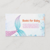 海の中の人魚ベイビーシャワーブックリクエスト エンクロージャーカード (正面)