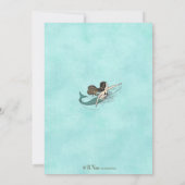 海の中の人魚ベビーシャワー招待状 招待状 (裏面)