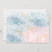 海の中の人魚 - キッズの誕生日 招待状 (裏面)