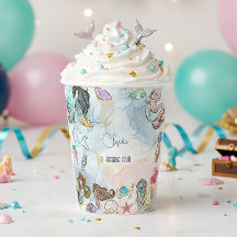 海の中の人魚 テーマの子供の誕生日パーティー