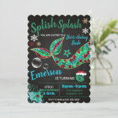 海の中の人魚、冬、クリスマスの招待状 招待状 (スタンド正面)